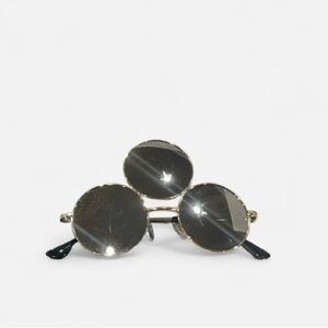 Round Gold and Black third eye Sunglasses